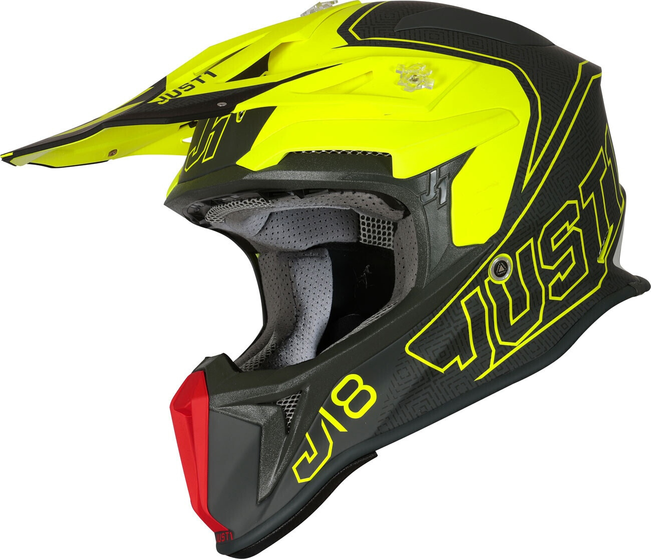 Just1 J18 Vertigo Off-road Helmet Yellow/Grey