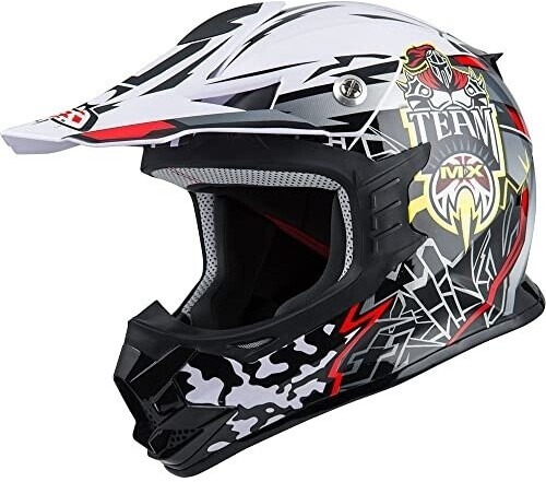 NZI Knobby Motocross Helmet White