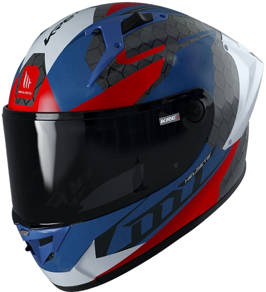 MT Helmets Kre+ Carbon Projectile Full Face Helmet Blue
