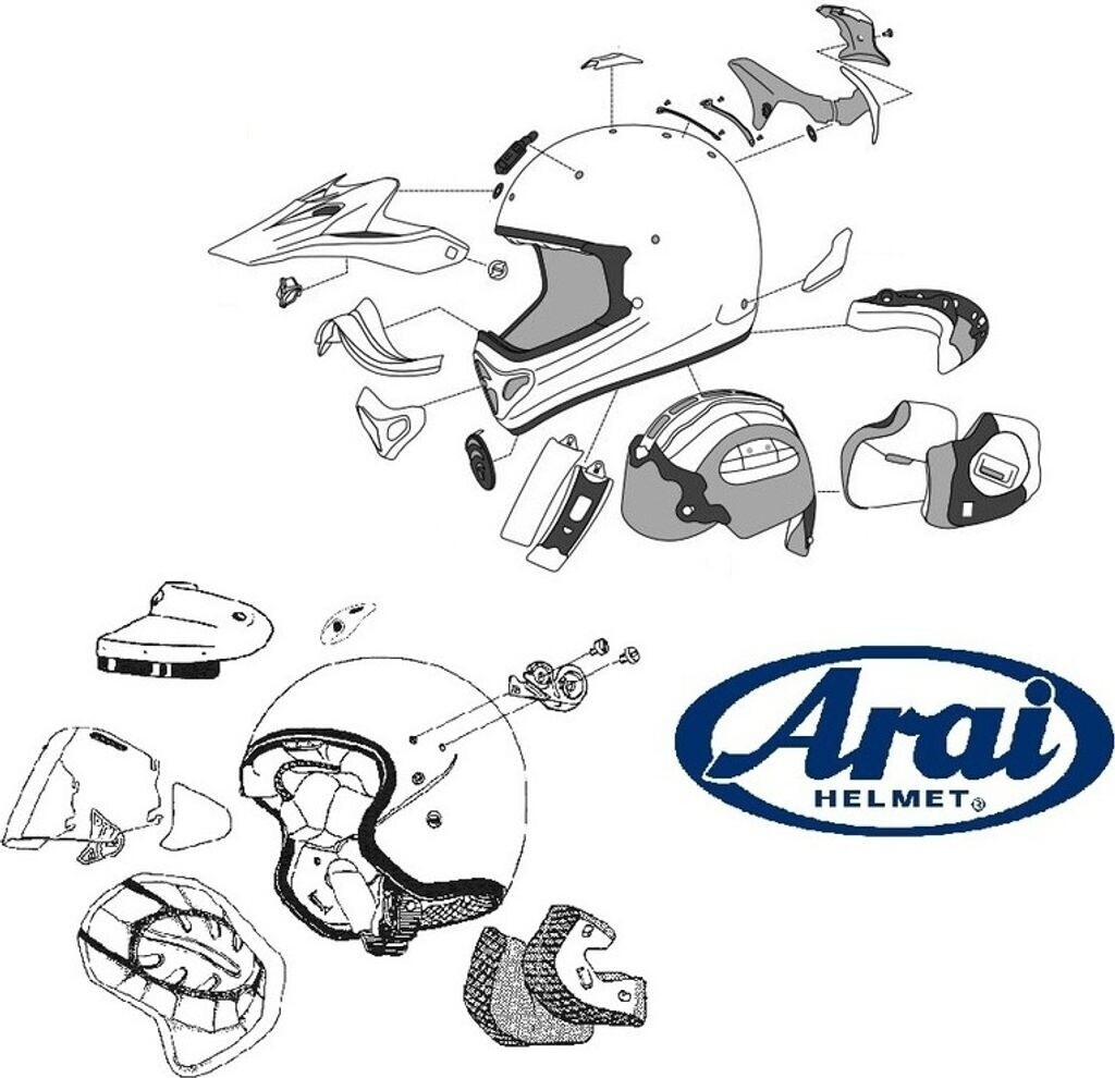 Arai Mx-v Chin Vent bleu