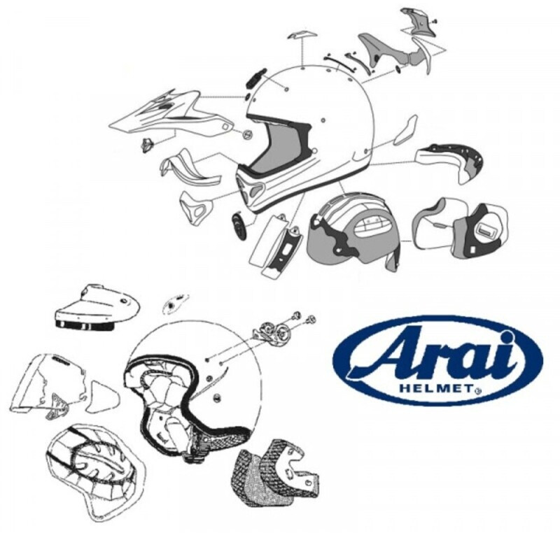 Arai Mx-v blanc/noir