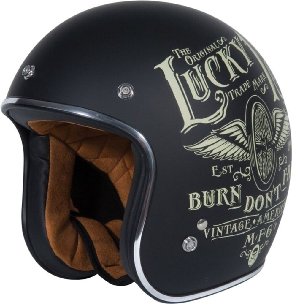 Origine Primo Flying Wheel Open Face Helmet Black