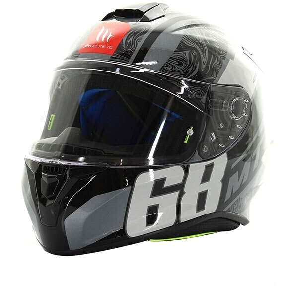 MT Helmets Targo Pro Welcome F2 Full Face Helmet Grey