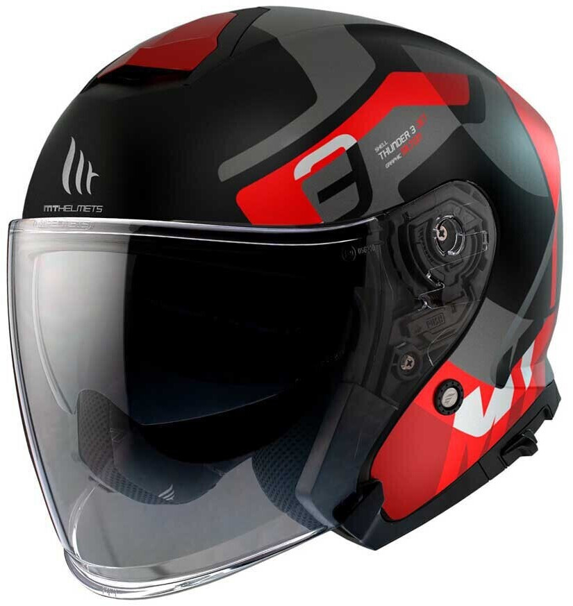 MT Helmets Thunder 3 Sv Jet Jet Silton B5 Open Face Helmet Black