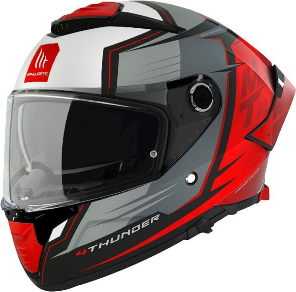 MT Helmets Thunder 4 Sv Pental B5 Full Face Helmet Red/Grey