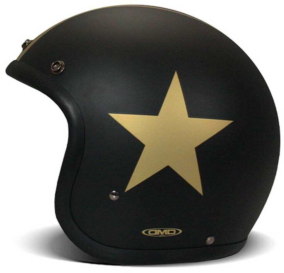 DMD Vintage Star Open Face Helmet Black