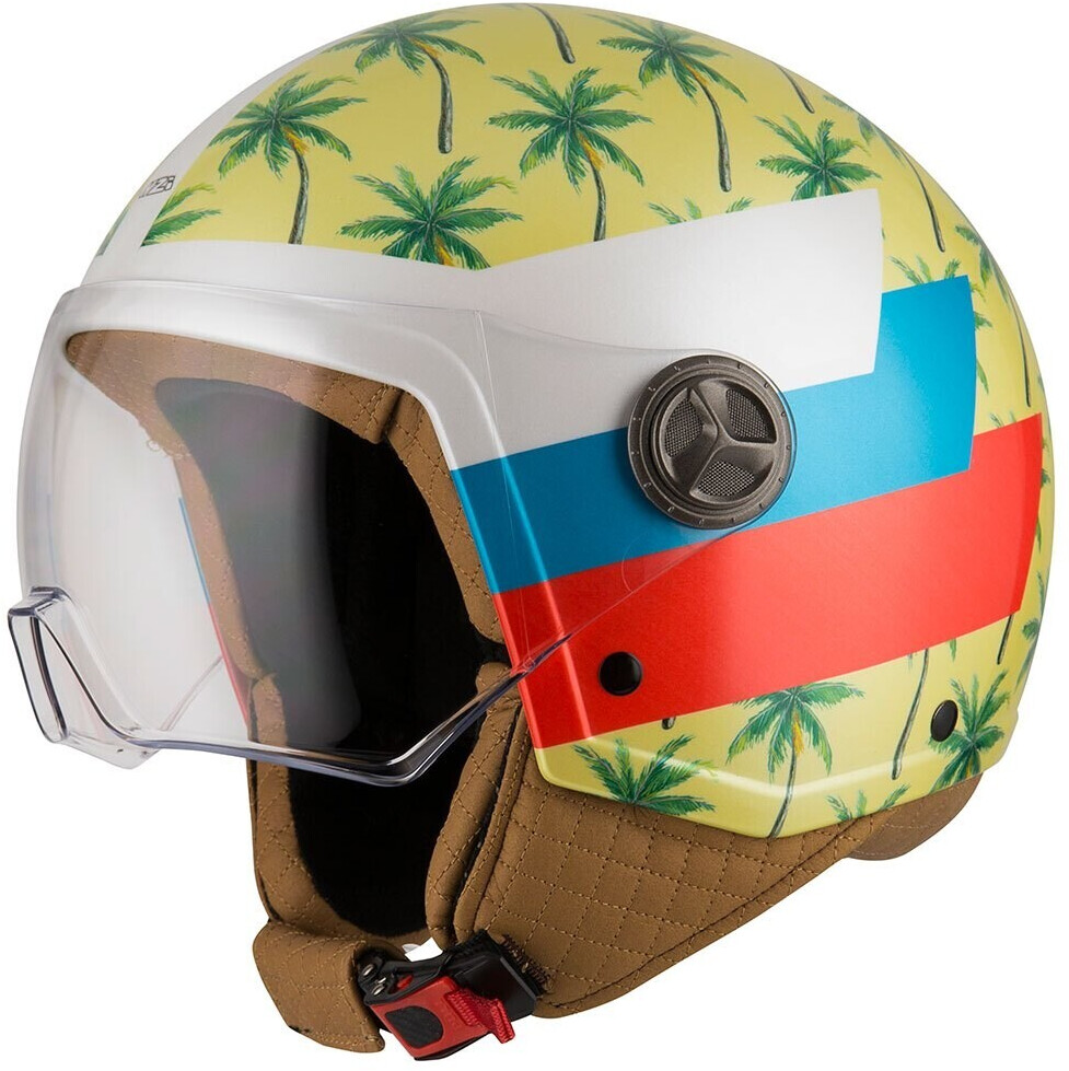 NZI Zeta 2 Open Face Helmet Yellow