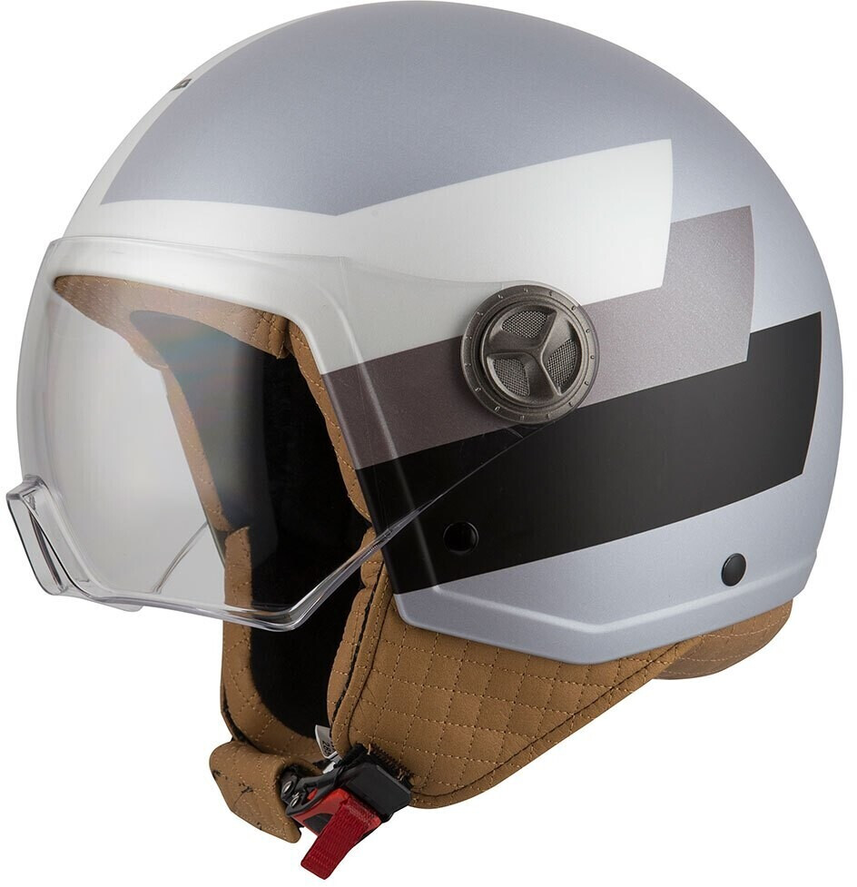 NZI Zeta 2 Open Face Helmet Grey