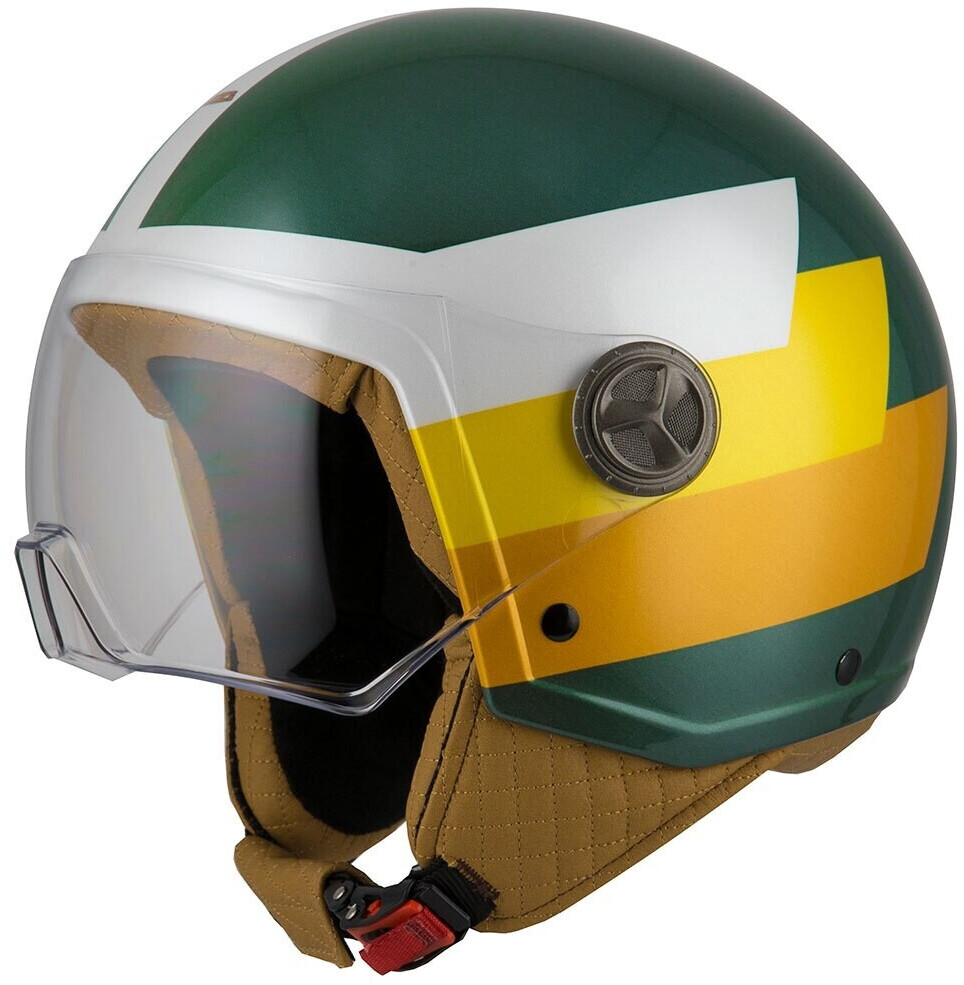 NZI Zeta 2 Open Face Helmet Green/Golden