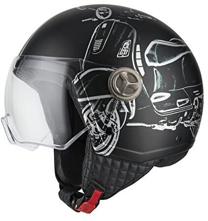 NZI Zeta 2 Open Face Helmet Black