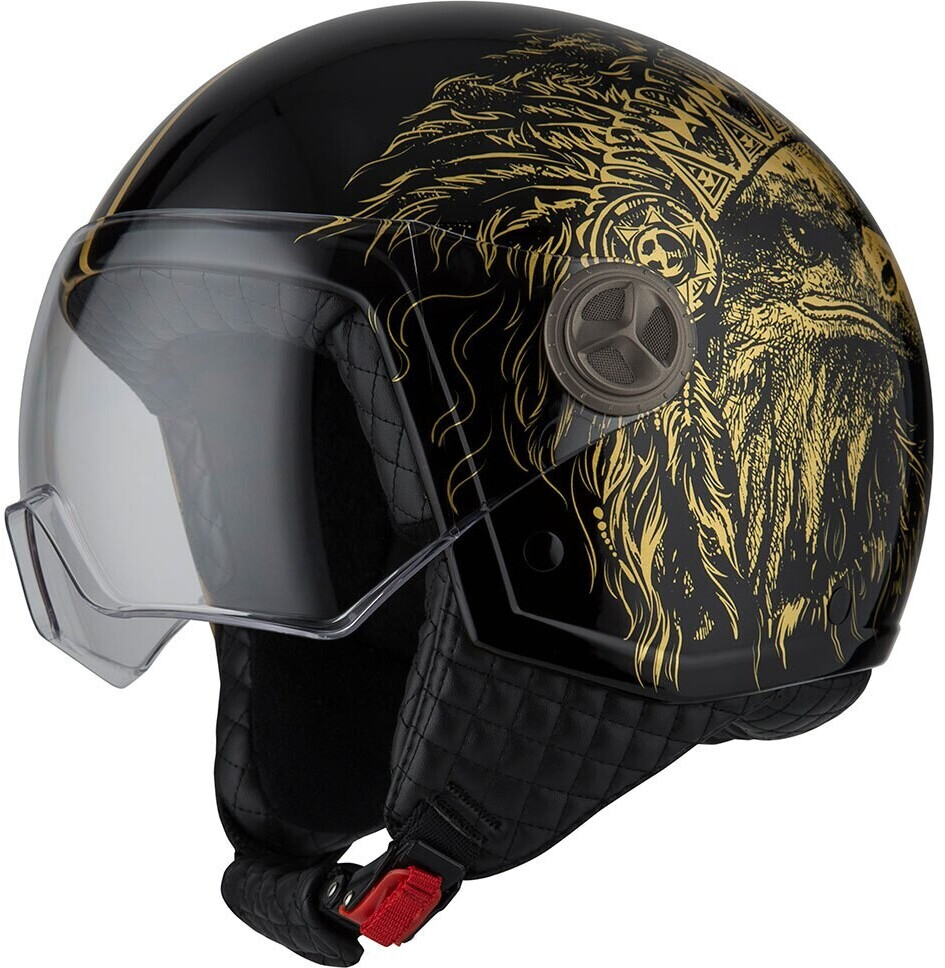 NZI Zeta 2 Open Face Helmet Black/Golden