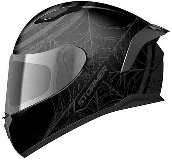 Stormer Zs-601 Redback Full Face Helmet Black