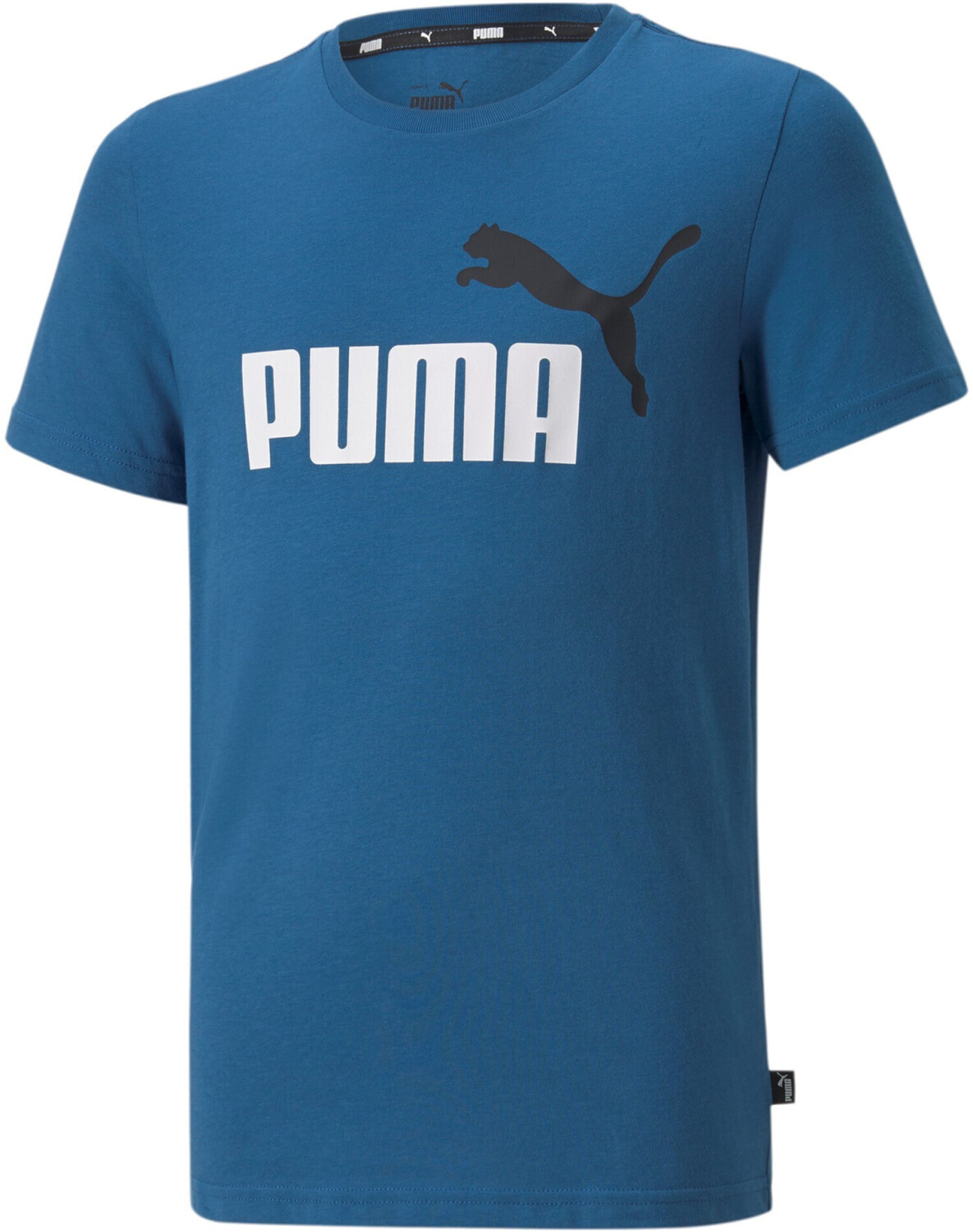 2 Tee blue (586985-17) Kinder T-Shirt bei ab Preisvergleich ESS+ lake Col | € Logo Puma 17,20