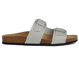 Geox Mädchen Sandale 'Brionia Low A' – Flache Sandale Aus Leder Mit Schnallenverschluss