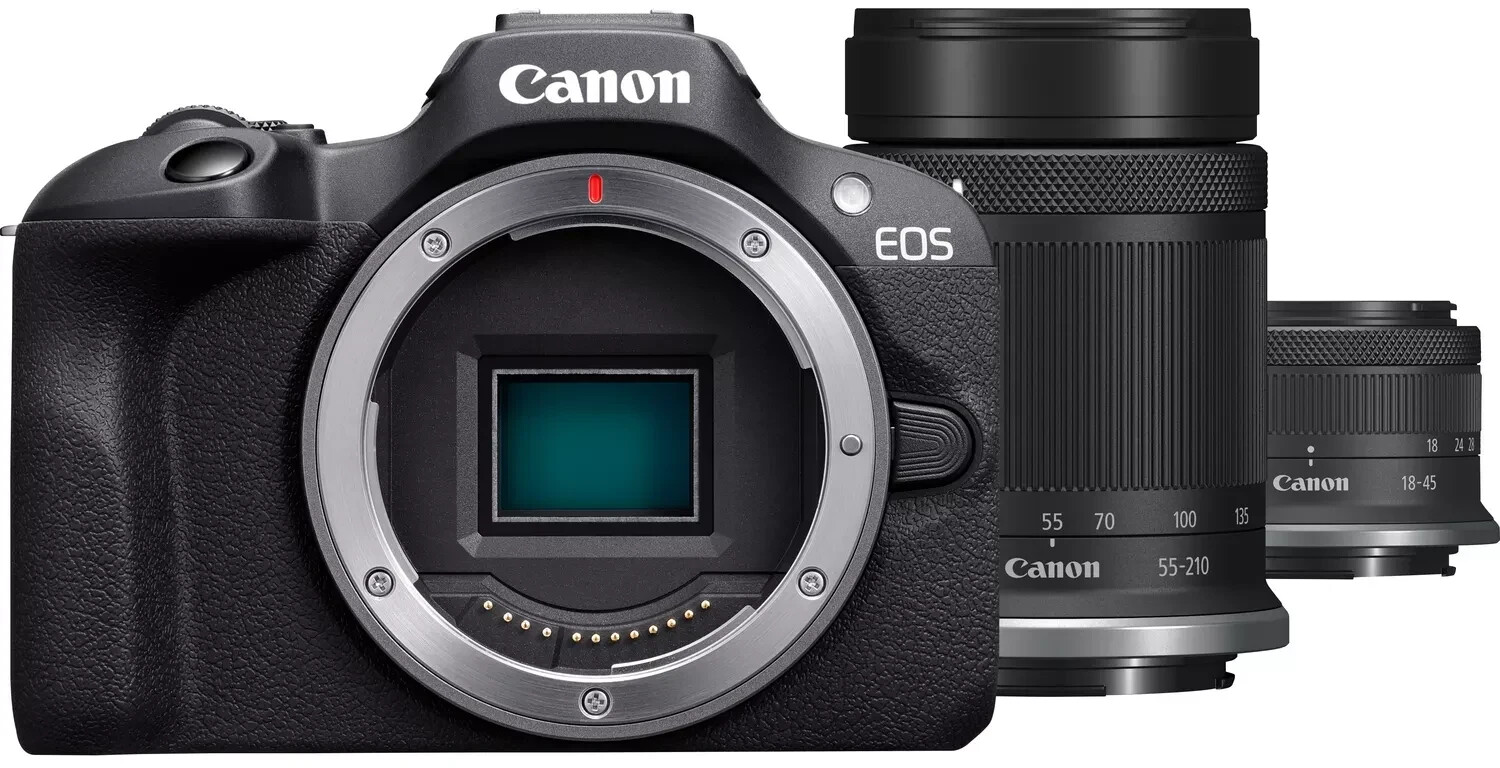 Canon EOS R100 Kit 18-45mm + 55-210mm