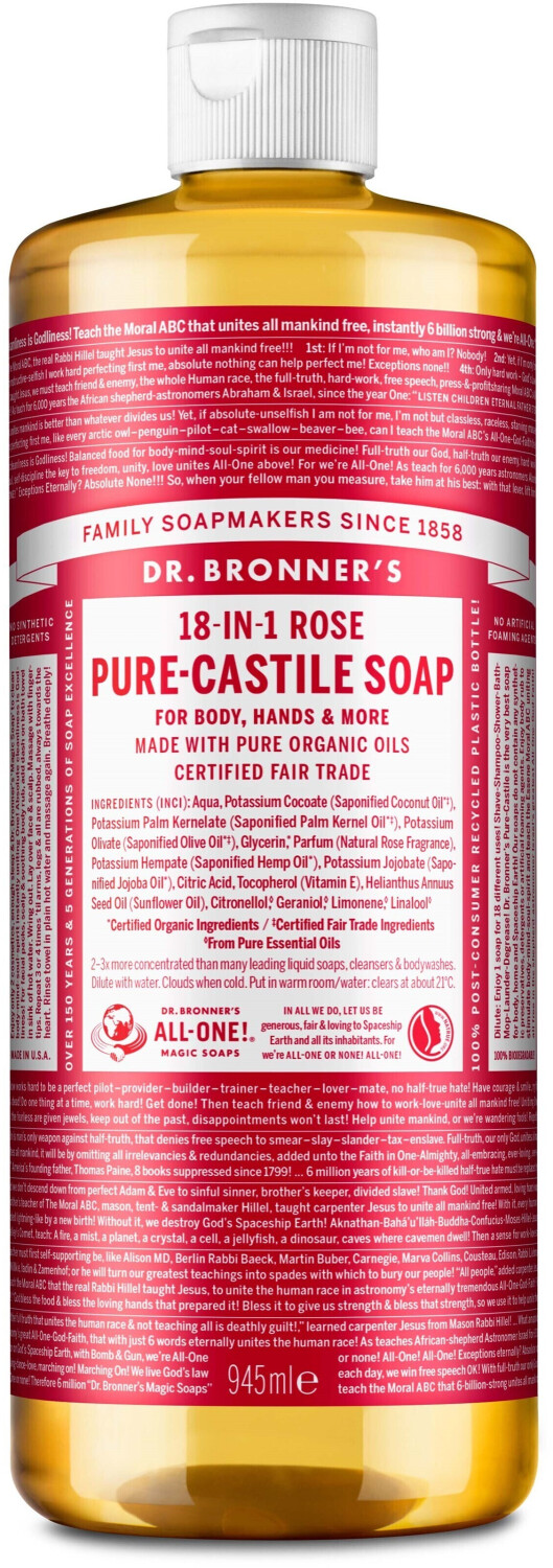 Dr. Bronner's Liquid Soap Rose (945ml)