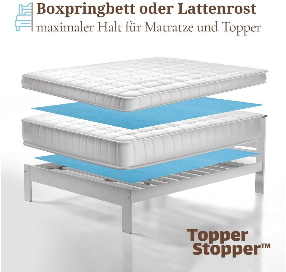 Topper Stopper Rutschfeste Matratzenunterlage 60x180 cm ab 24,90 €