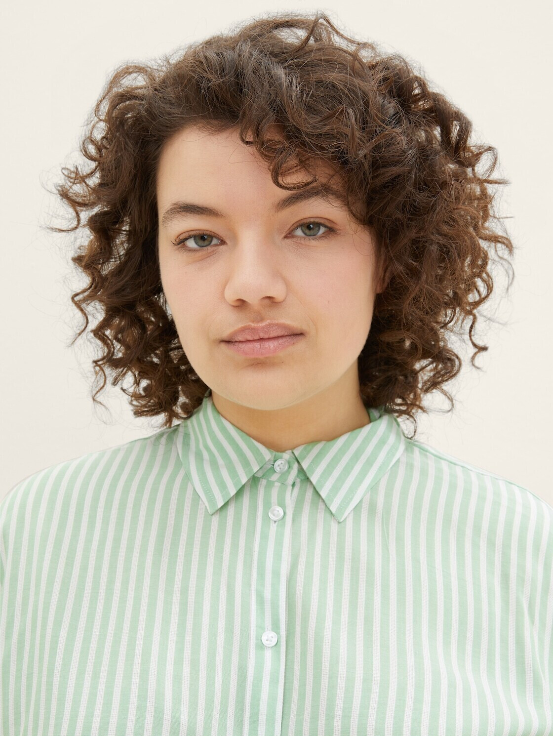 Tom Tailor Plus Gestreifte Kurzarm-Bluse (1035966) grün ab 19,95 ...