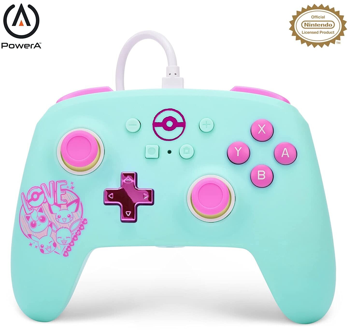 PowerA Nintendo Switch Enhanced Wired Controller (Pokémon: Sweet Friends)