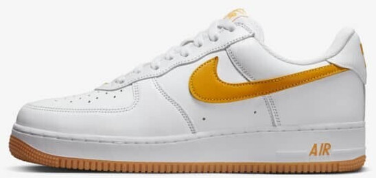 Air force 1 yellow white clearance