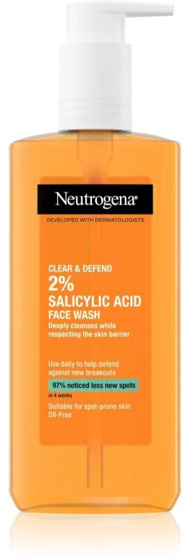 Photos - Other Cosmetics Neutrogena Clear & Defend 2 Salicylic Acid Facial Wash  (200ml)
