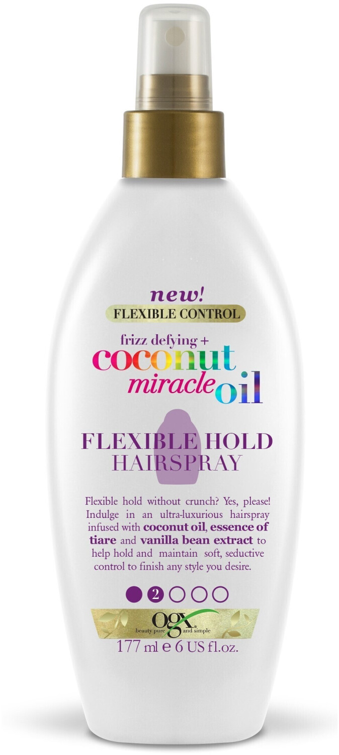 Photos - Hair Styling Product OGX Coconut Miracle Oil Flexible Hold Hairspray  (177ml)