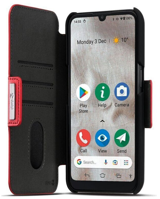 Doro Wallet Case (Doro 8100) Red
