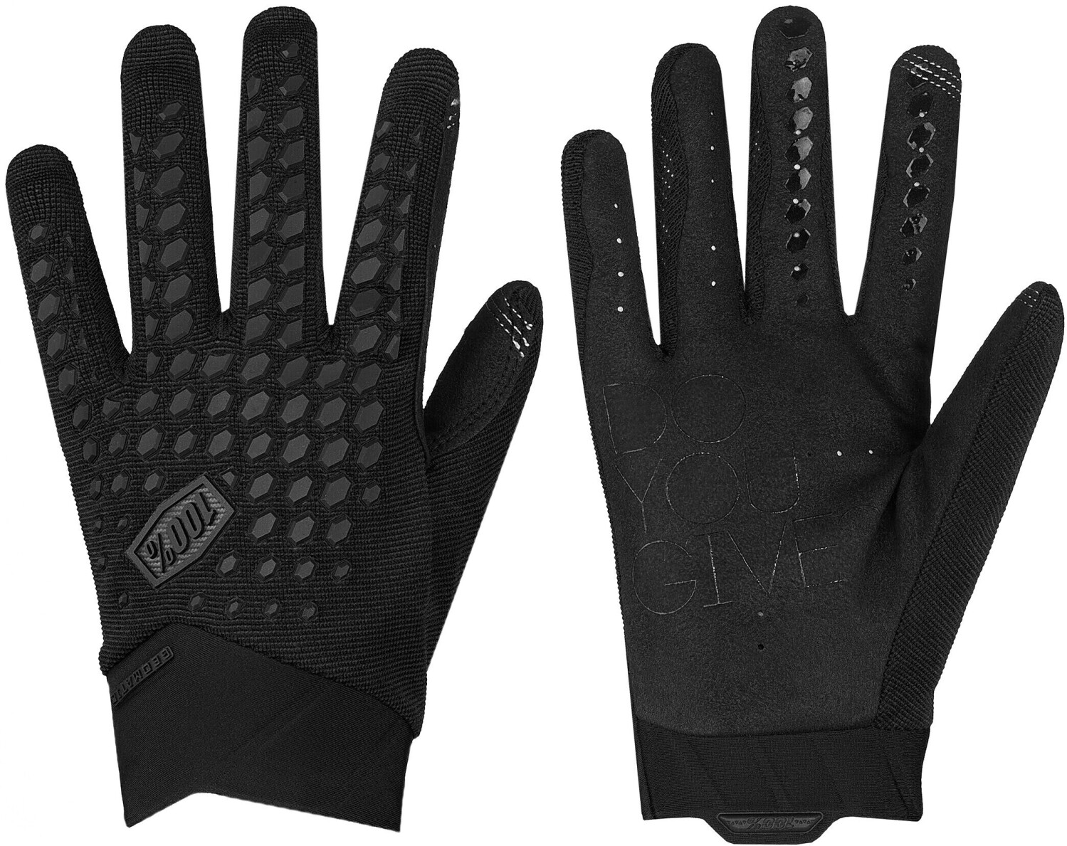 100% Geomatic Gloves black/charcoal