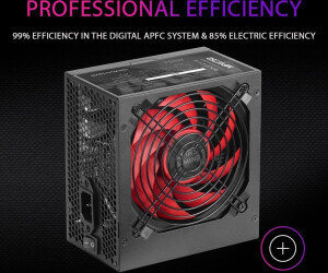 Mars Gaming MPIII650, PC ATX 650W Voeding, 5 Jaar Garantie, 85% Efficiëntie, Digitaal APFC Systeem, 120mm AI-RPM FDB Ventilator, DC-DC en SMD Technologieën, Extra Lange Platte Kabels, Zwart