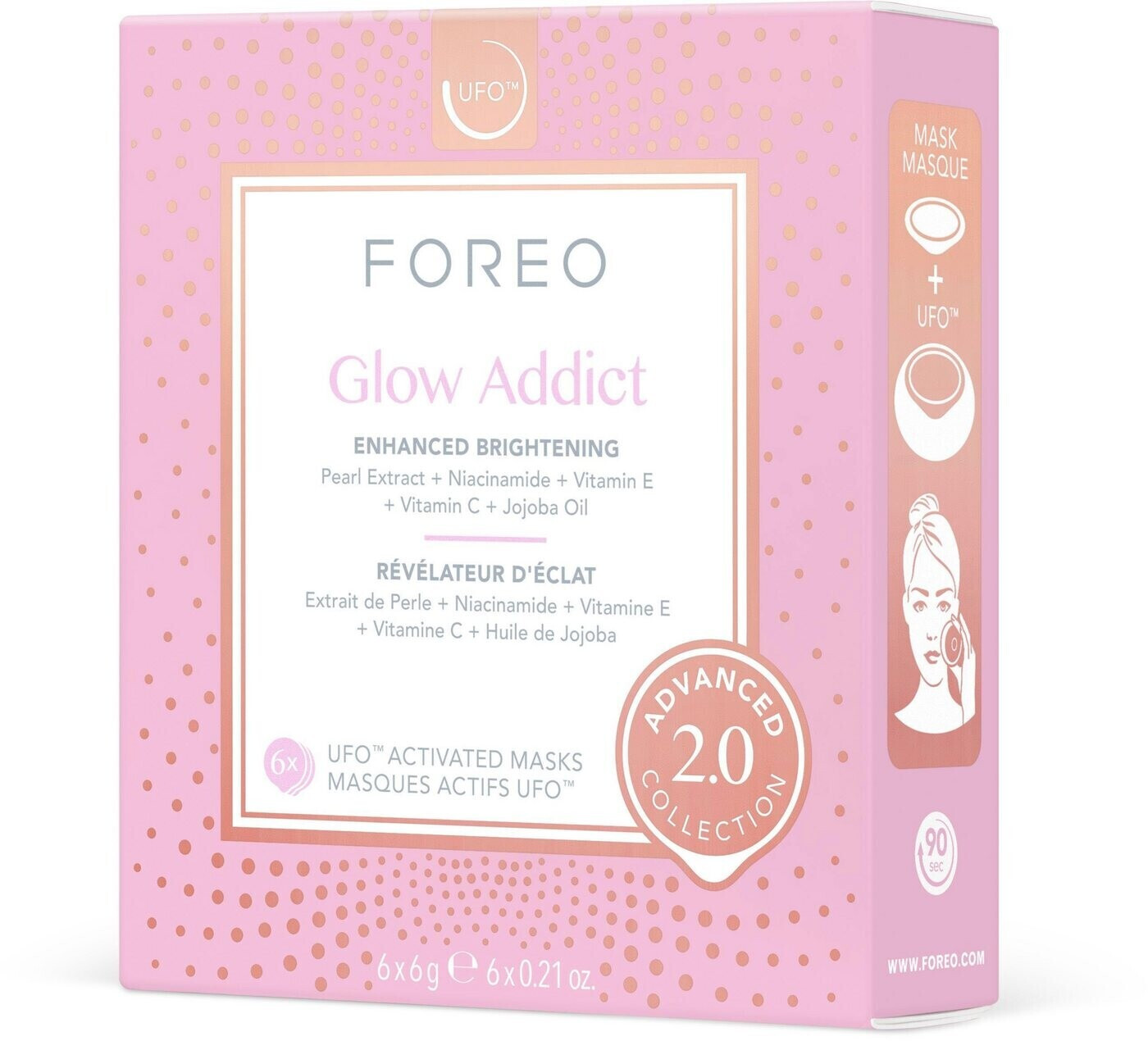 Foreo Glow Addict 2.0 UFO Maskenpads (6x6 ml)