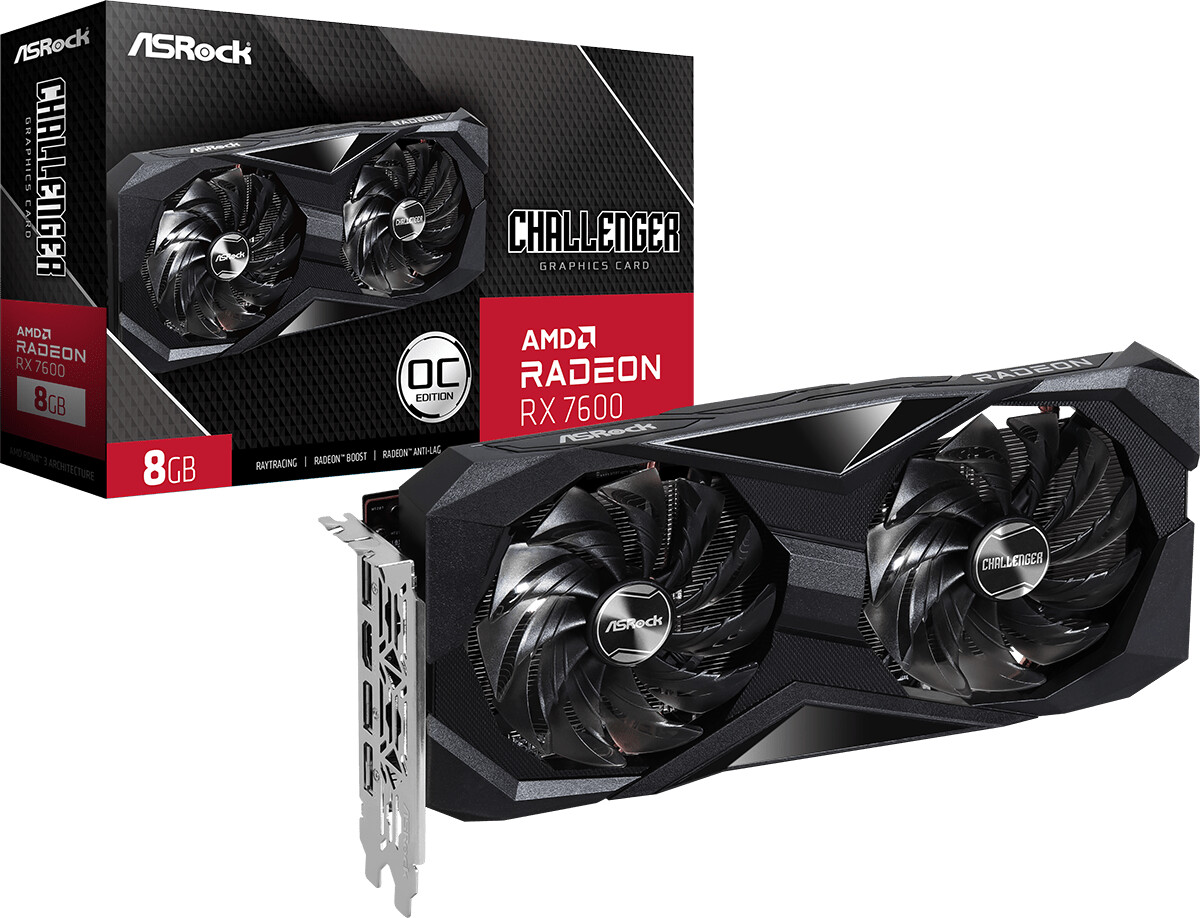 ASRock Radeon RX 7600 Challenger OC