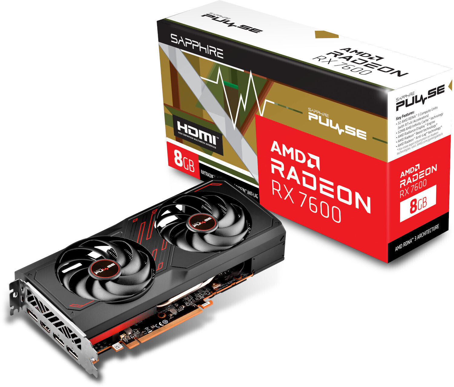Sapphire Radeon RX 7600 Pulse ab 268,25 € (Februar 2025 Preise) |  Preisvergleich bei idealo.de