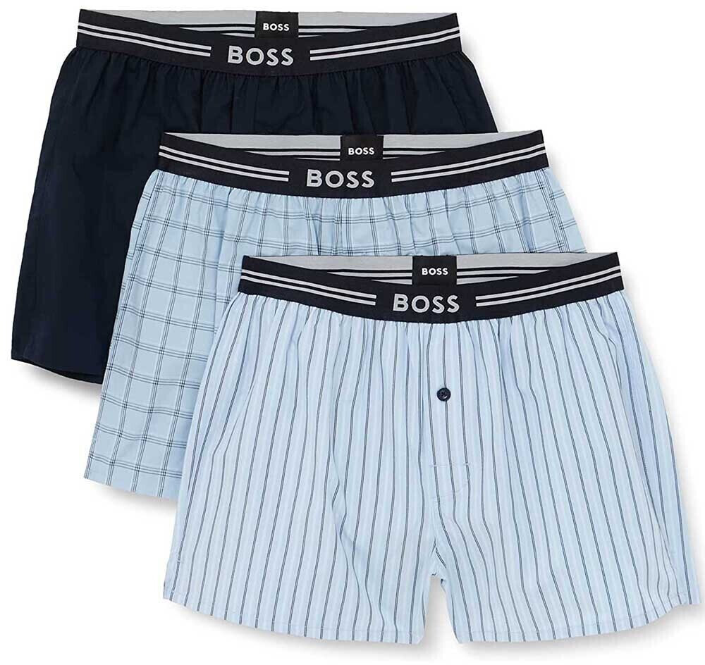 Hugo Boss 3-Pack Woven Boxer (50480034-465) blue