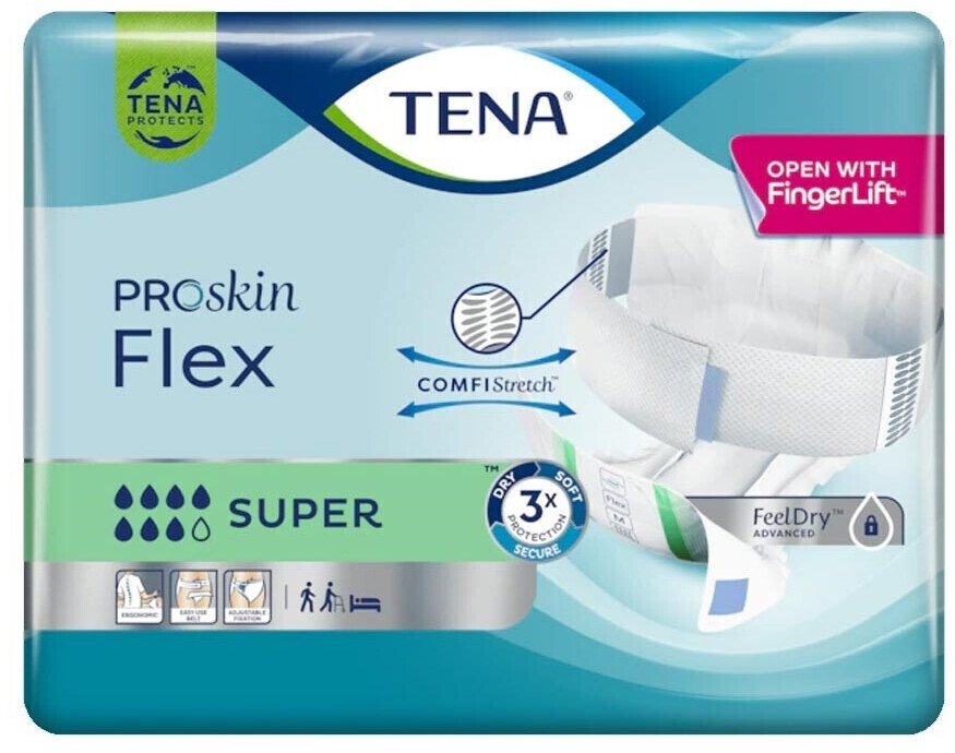 Tena Proskin Flex Super Pannolone per Incontinenza a Cintura XL (30 pz) a €  36,68 (oggi)