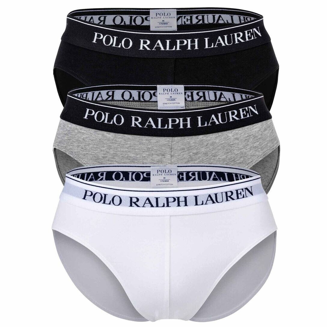 Ralph Lauren 3-Pack Slip (714835884) white/grey/black