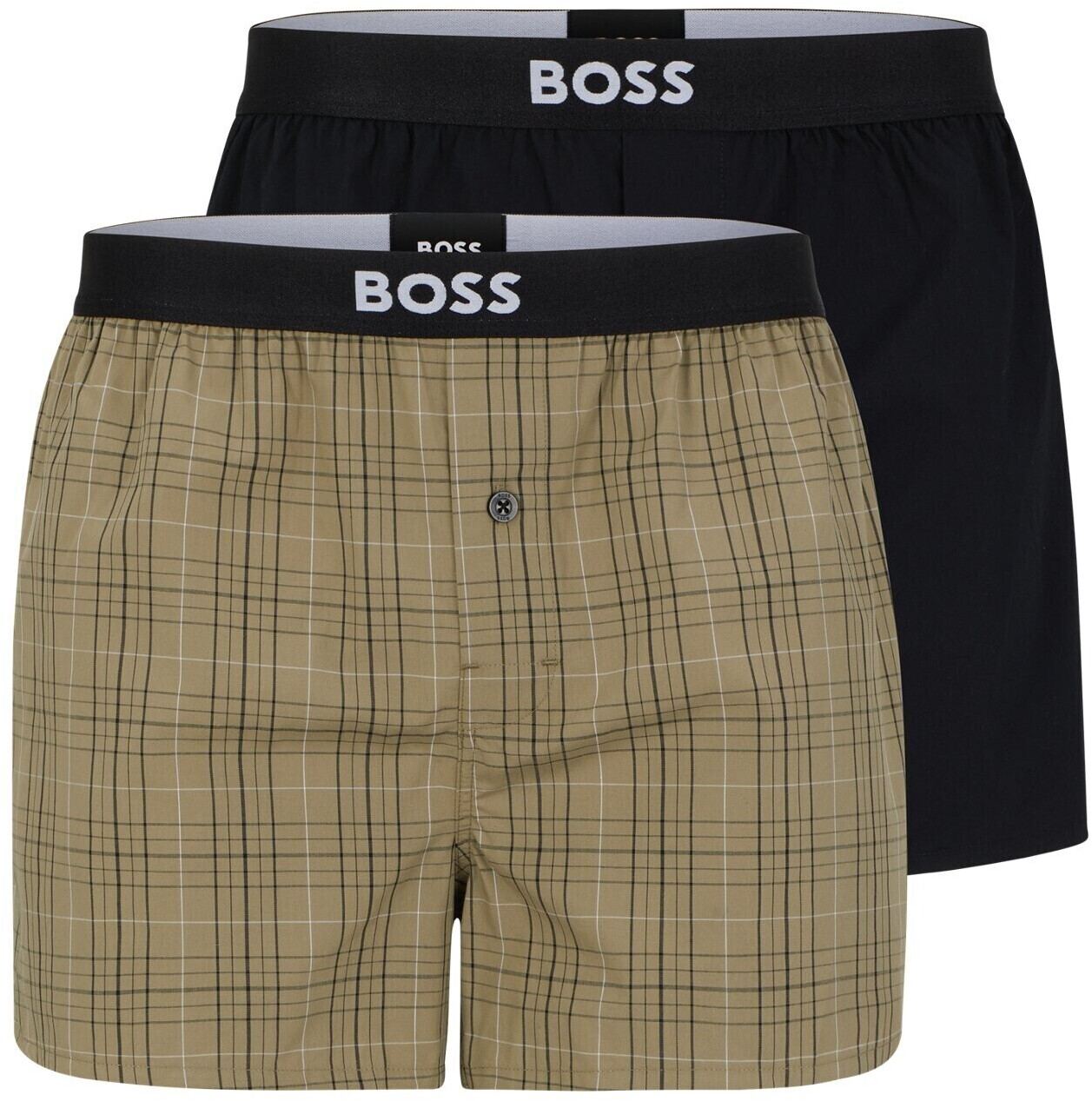 Hugo Boss 2P Boxer Shorts EW 50496091 Schwarz / Grün ab 29,70 