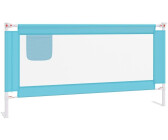 Barrière De Lit Bébé Anti-chute - Hauteur Réglable 70-99 Cm - Maille Respirante - Gris