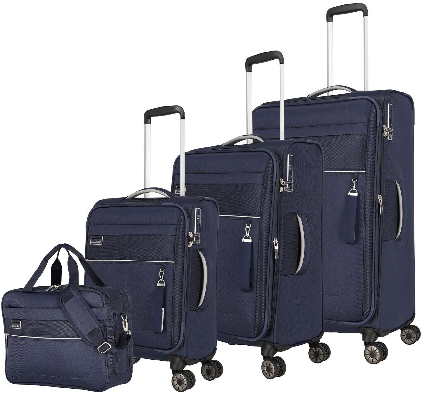 Travelite Miigo 4 Wheel Trolley Set 55/67/77 cm & Boardcase (92740)