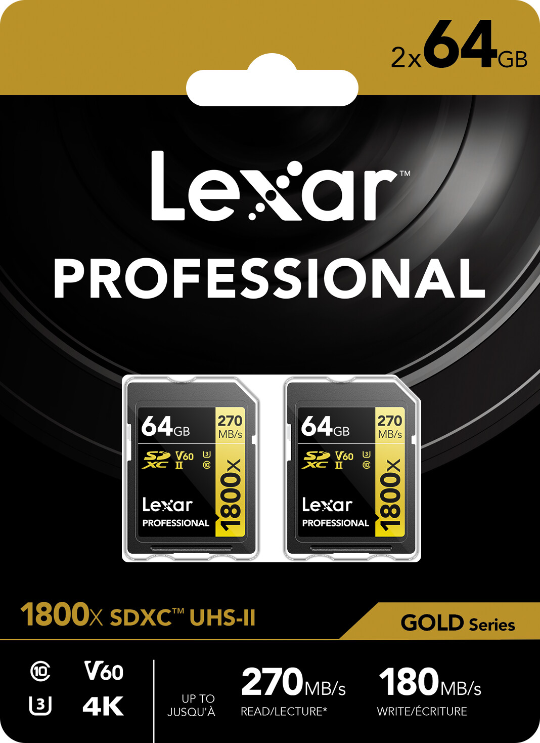 Lexar Professional 1800x SDXC 64GB DP