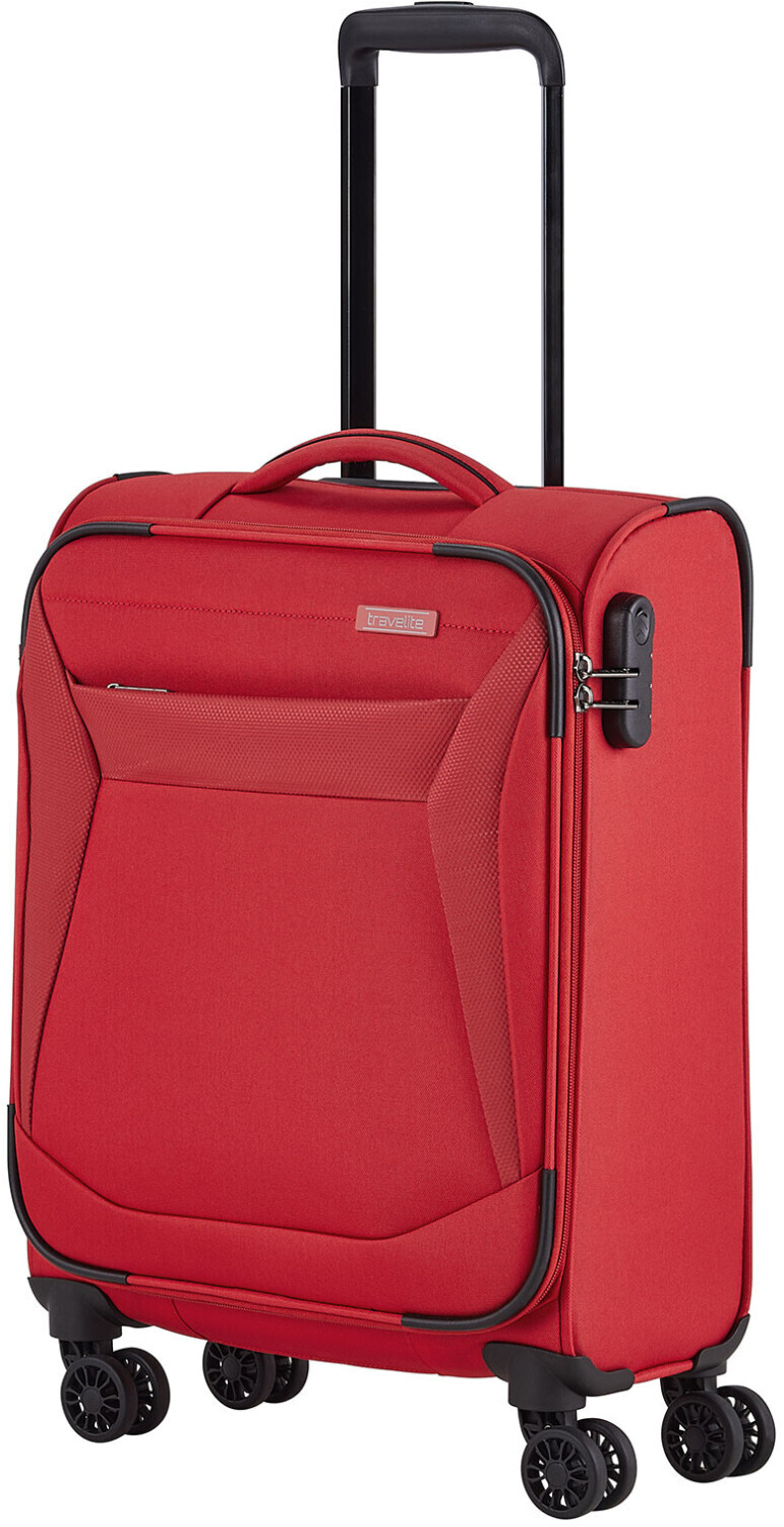 Photos - Luggage Travelite Chios 4 Wheel Trolley 55 cm  red (80047)