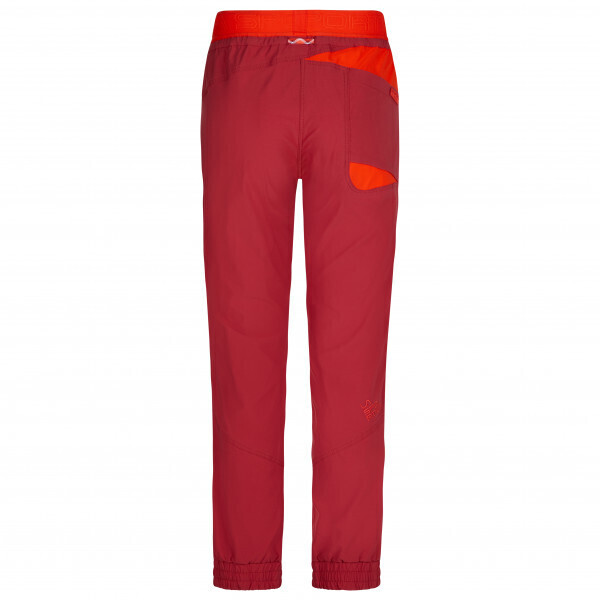 La Sportiva Mantra Pants Women - Black/Hibiscus