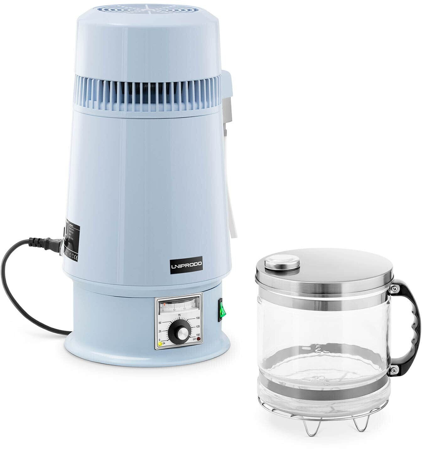 Destilliergerät Vevor 4L 750W Wasser Filter mit Temperaturwahl