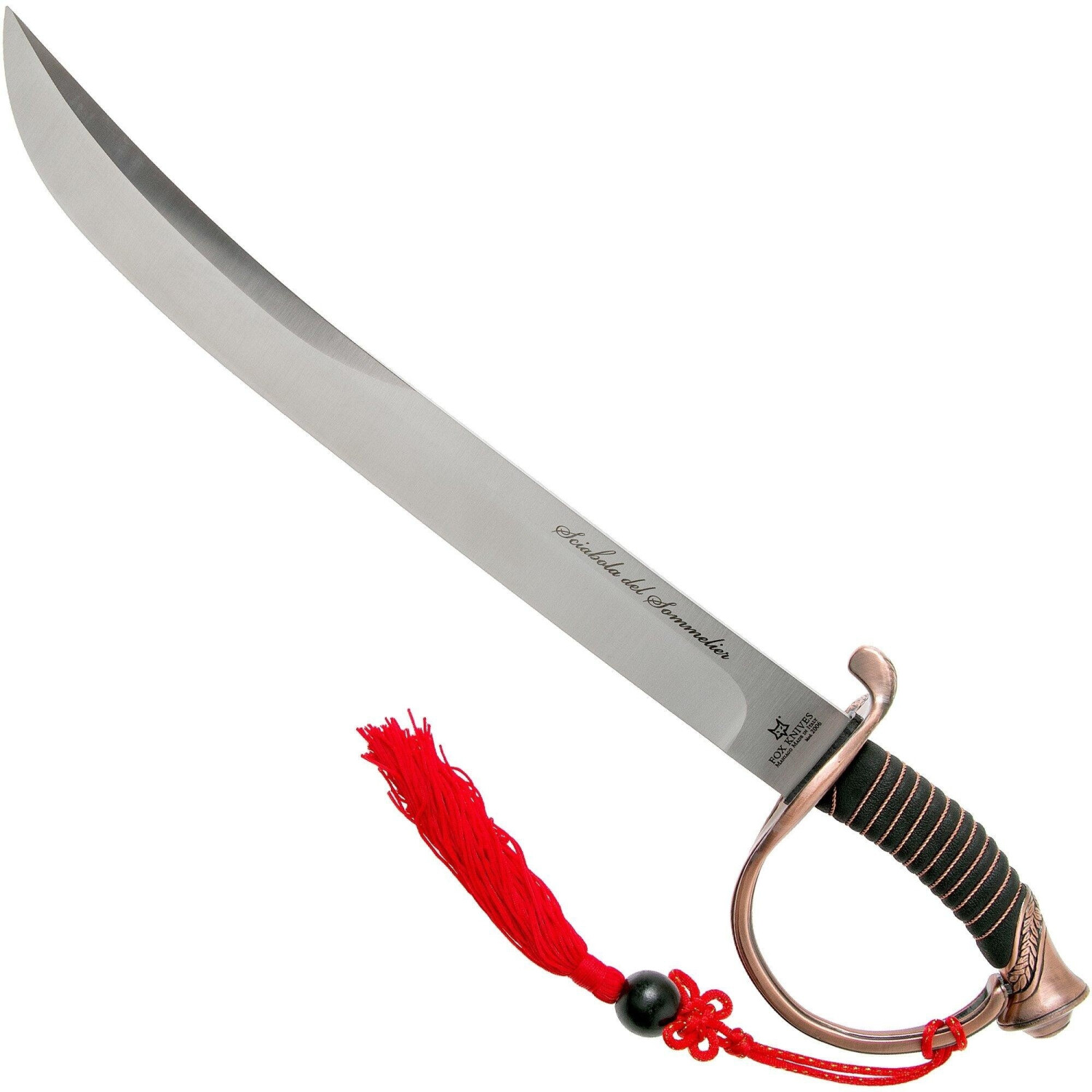 Fox Knives Champagne saber for sommelier - bronze hilt