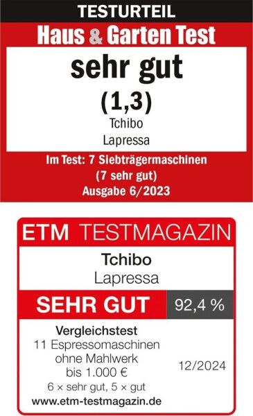 Tchibo Lapressa Schwarz Silber, Bild 5