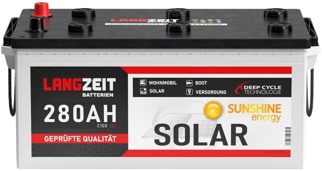 LANGZEIT Batterien SOLAR 12V 280Ah (LZ2808) ab 272,89 €