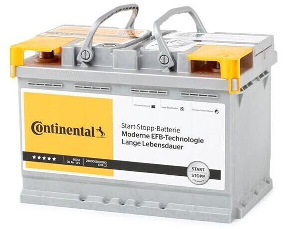 Continental 2800012004280 Start-Stop Batería de arranque 12V 65Ah 650A B13  Batería EFB