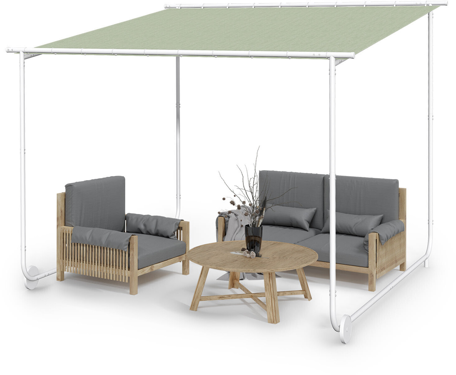 Blumfeldt Nantes Gazebo 3 x 3 m green
