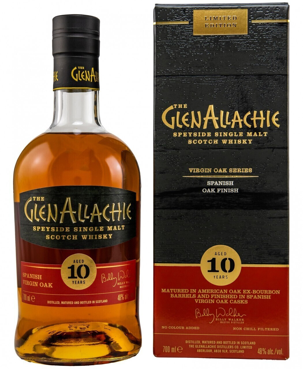 GlenAllachie 10 Years Old Spanish Oak Wood Finish 0.7l 48%