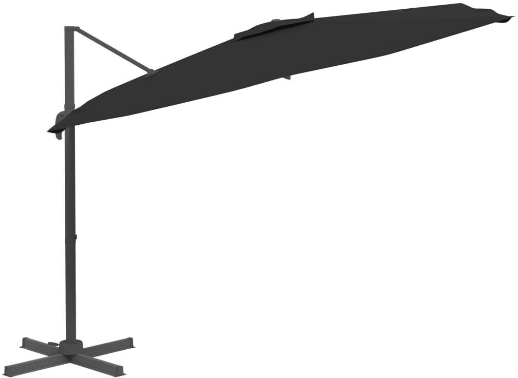 vidaXL Cantilever Parasol 300x300cm black