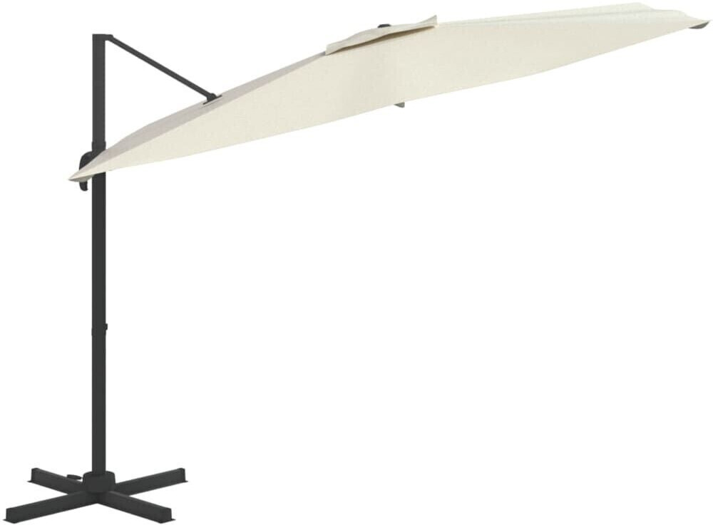 vidaXL Cantilever Parasol 300x300cm sand/white